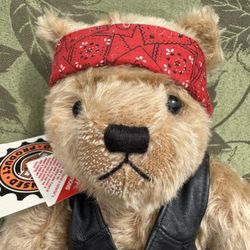 Cooperstown Bear Harley Davidson Mohair Bear  Limited Edition #330/1000