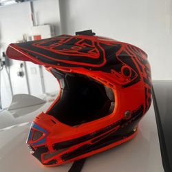 Troy Lee Designs 2018 Youth SE4 Polyacrylite Orange Helmet (LARGE)