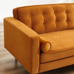 Abberton velvet sofa discount