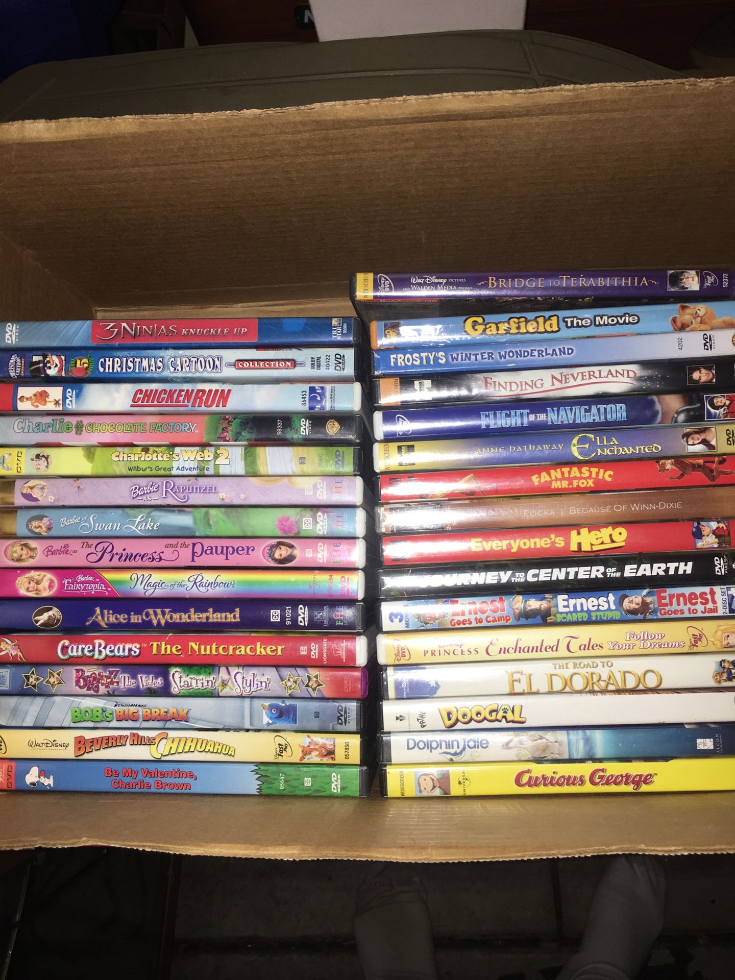 DVDS. Disney, Pixar, Dreamworks and other children’s movies