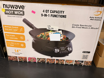 NuWave Hot Wok 4 Qt Induction Cooktop Set