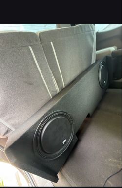 2 12 inch MTX subwoofers, box for a silverado, mtx amp