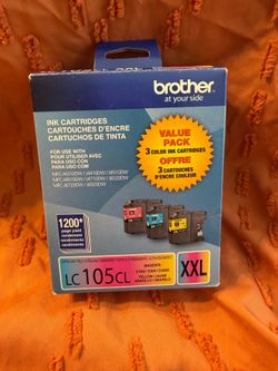Brother New In Box LC105CL Ink Cyan Yellow Magenta Exp 01.2024