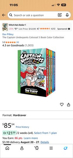 Captain underpants hardcover book