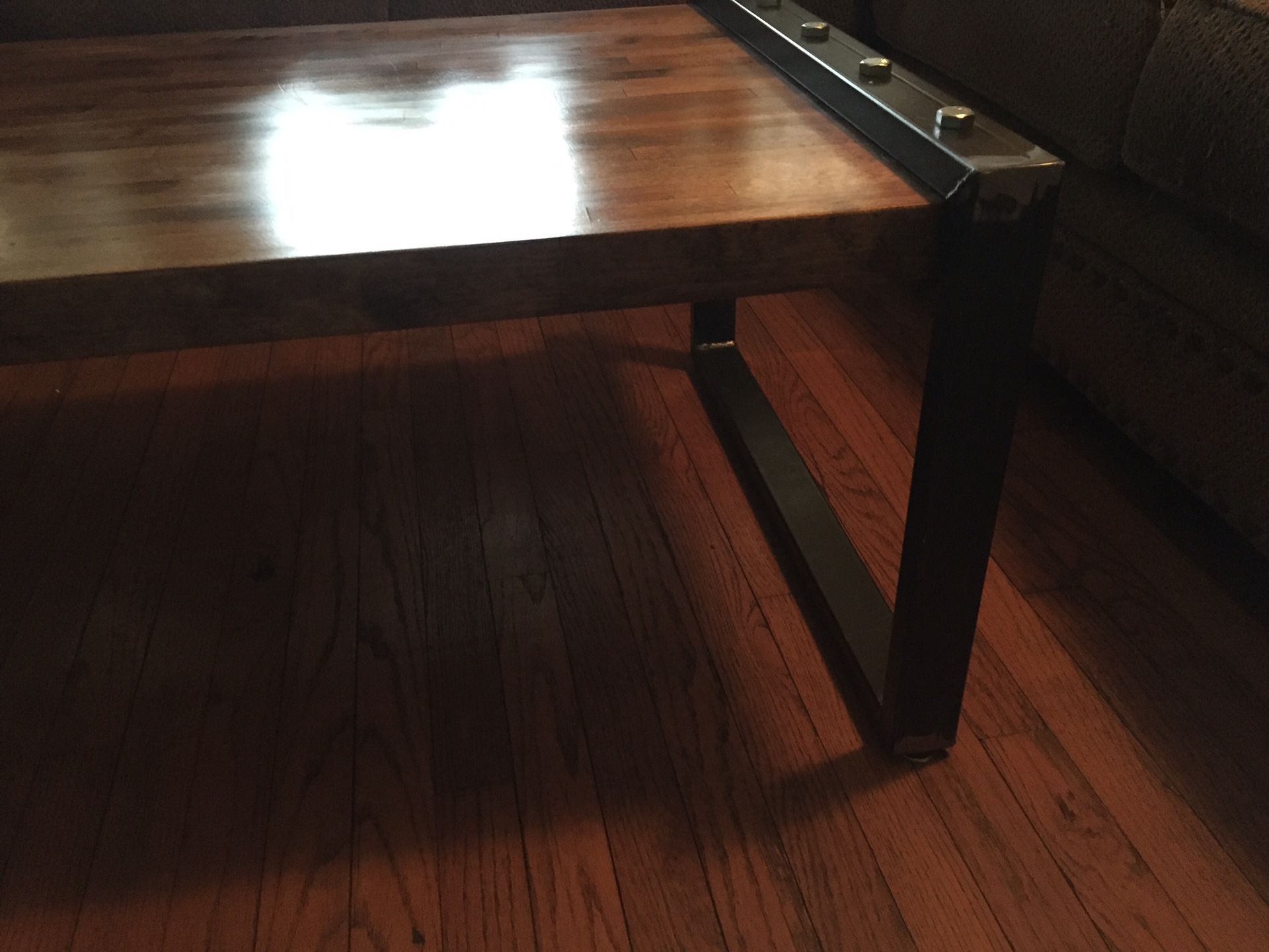 Modern industrial coffee table