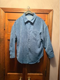 Blue suede cover up