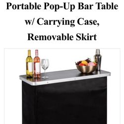 Portable Pop Up Bar Table