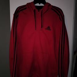 Adidas Full Neck Zip Up Hoodie Men L