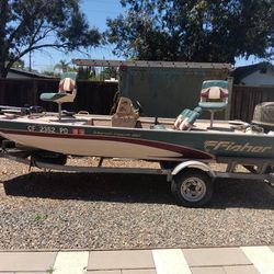 97 Fisher Marine Marsh Hawk 160 All Welded Aluminum Bass Boat