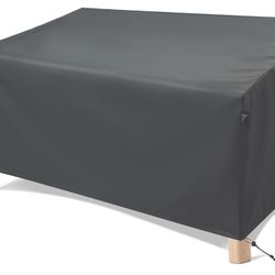 Patio Furniture Covers 2-Seater Outdoor Waterproof Heavy Duty Covers for Outdoor Furniture Sofa/Loveseat/Couch-Grey 76"Wx32.5"Dx33"H