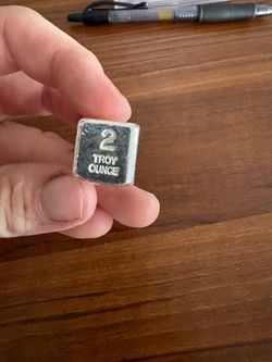 2 Troy Ounce Silver Cube Bar