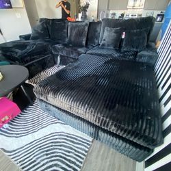 🔥🔥🔥BLACK INTERCHANGEABLE MODULAR SECTIONAL $1395 WITH DELIVERY!!!  I HAVE A SMALLER VERSION FOR $1095 