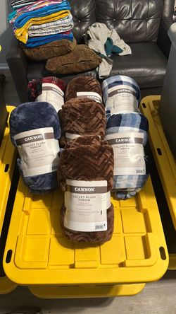 Cannon Velvet Plush Throw Blankets – Lot of 7