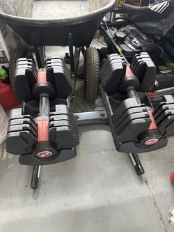 5-45lb Adjustable Dumbbells for Sale for $100!
