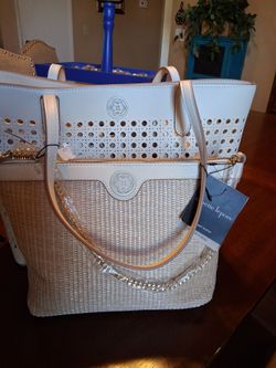 Set of 2 - Creamy Beige Color Purses