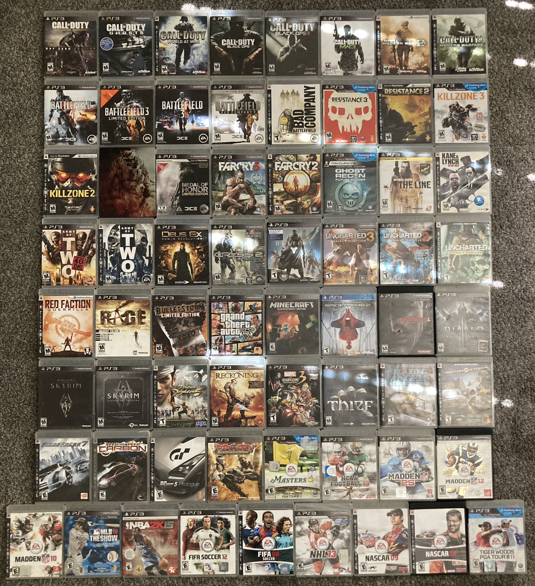 Playstation 3 Games Large Collection