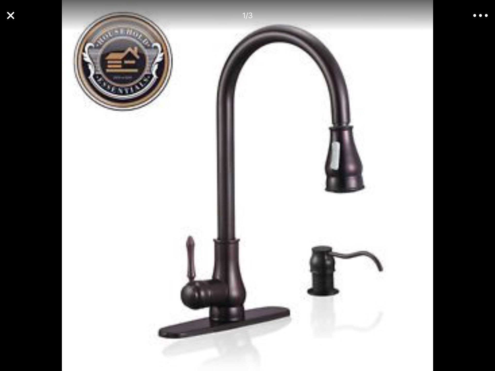 18" Oil Rubbed Bronze Pull Down Kitchen Sink Faucet w/ Soap Dispenser..... CHECK OUT MY PAGE FOR MORE ITEMS