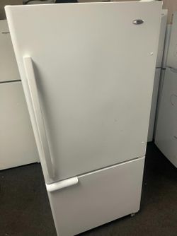 Amana Bottom Freezer Refrigerator - White, Great Condition, Energy Efficient