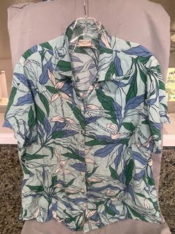 Vintage GO BAREFOOT (L) Hawaiian shirt