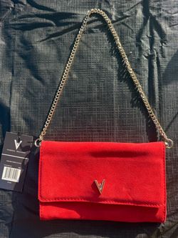 Vanessa Williams Red genuine suede