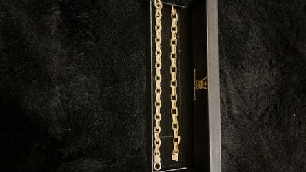 “Men’s Gold Tone Iced Bracelets – Cuban Link & Tennis Style – Clean”