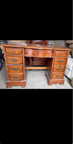 FREE* Solid Pine Pedestal Desk without hardware or $35 with