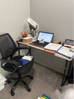 A Brand New Computer Desk with a Brand New Chair are for Sale