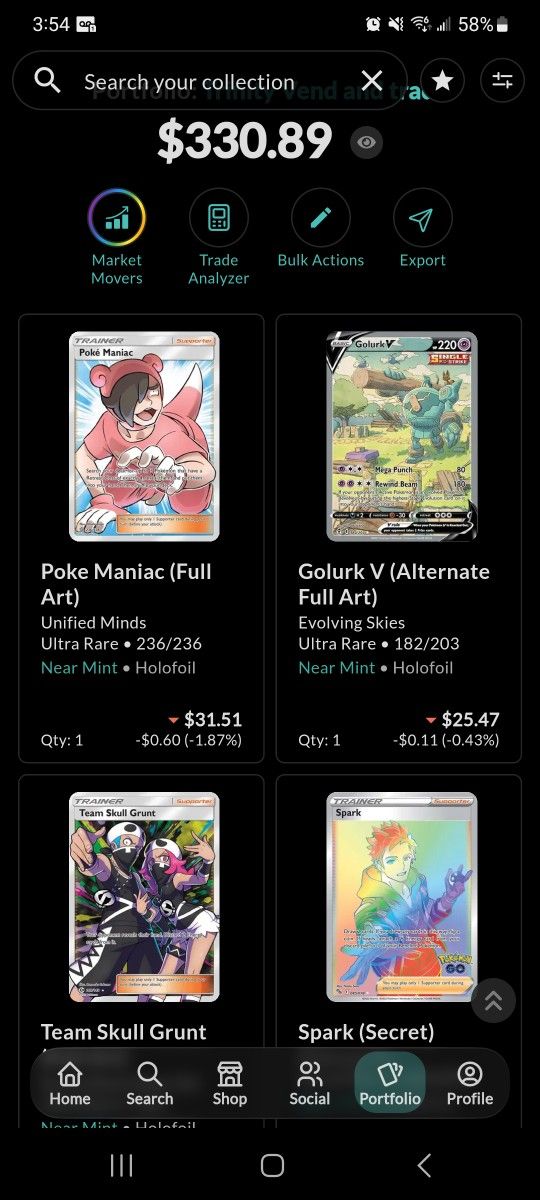 Pokemon Card Collection Modern Era