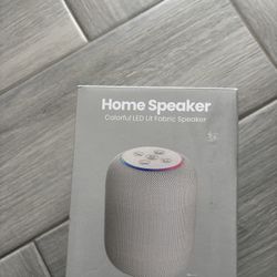 Home Speaker - Colorful LED Lit Fabric Speaker Brand New Sealed Box