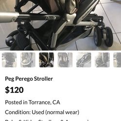 Peg Perego Stroller 