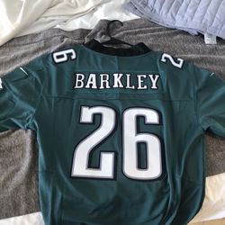 Saqoun Barkley Midnight Green Super Bowl Jersey