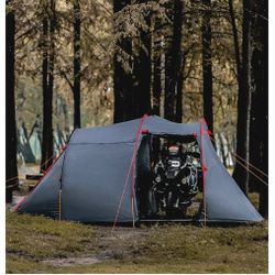 2 Person Camping Tent Motorcycle Tent Waterproof Family Tents Motorcycle Storage Shelter for for Backpacking Hiking