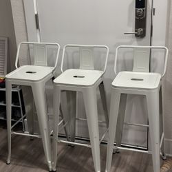 Metal  Bar Stool Set Of 3
