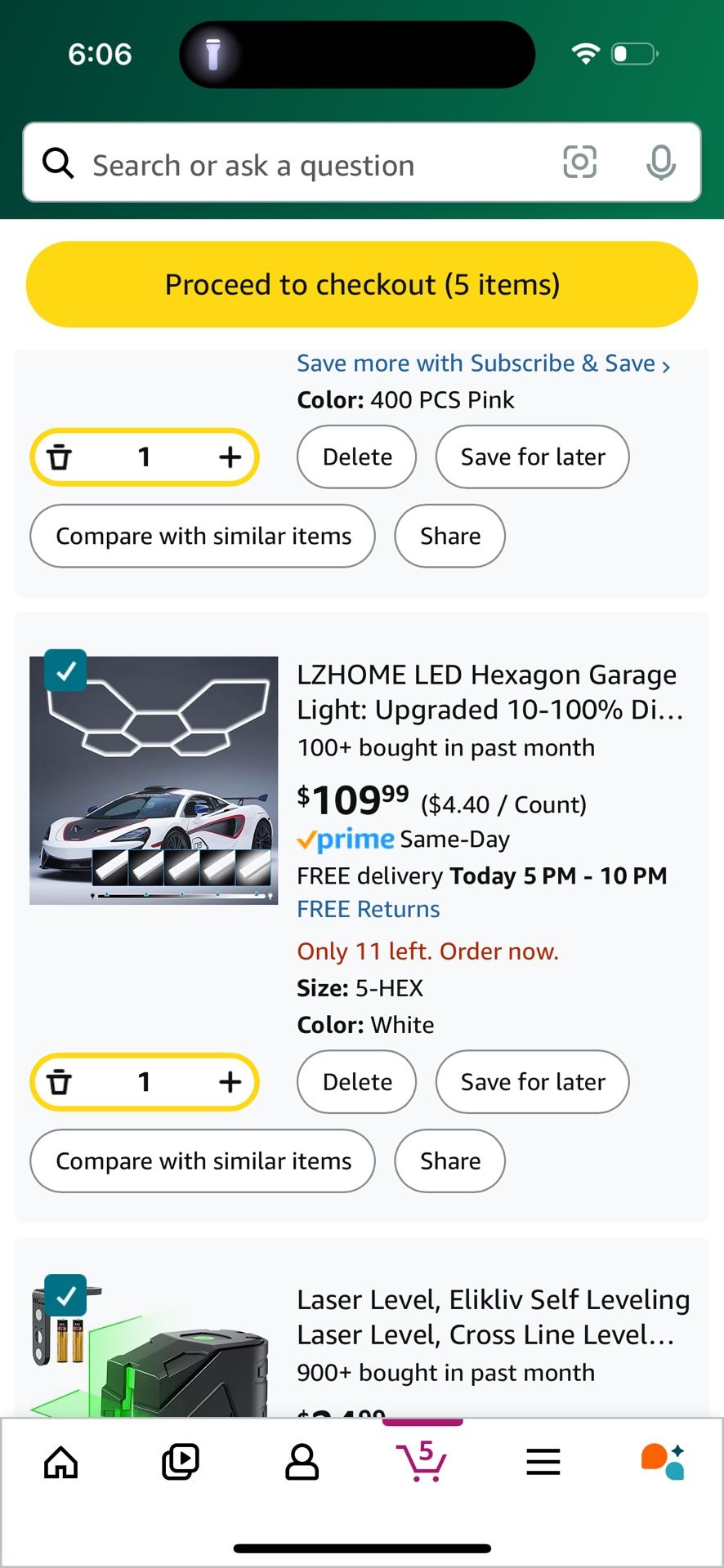 LED Hexagon Light Business equipment