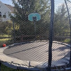 Swings N Things Premium Quality Trampoline with Net, Ladder, Basketball Hoop, etc.