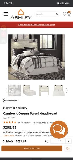 Ashley By Design Queen Panel Headboard Only