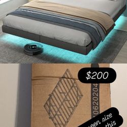 Queen Size Floating Bed Frame STILL IN BOX!! NEVER OPENED !! 