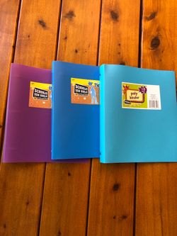 1.5" Poly Binder Lot New