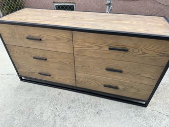 Mid Century Modern Style Double Wider Dresser Chest Of Drawers Cabinet