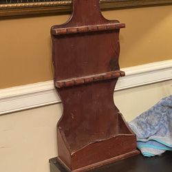 Antique - 13 Spoon Wooden Display