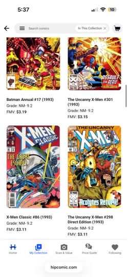 1993 Marvel & DC Comic Book Lot of 4
