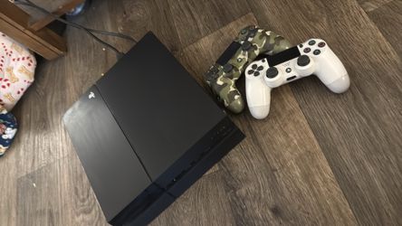 PS4 with controllers
