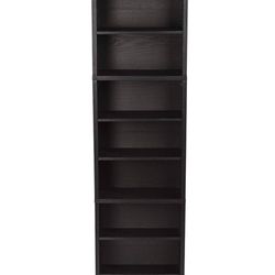 Dark Espresso 9 Shelf Storage Cabinet 