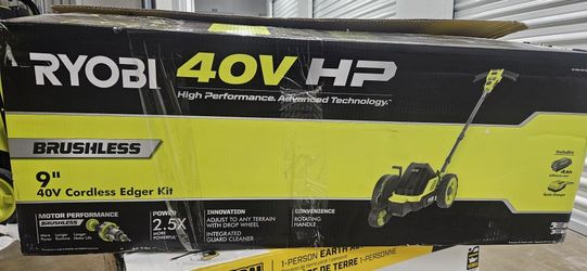 40V ryobi Edger kit