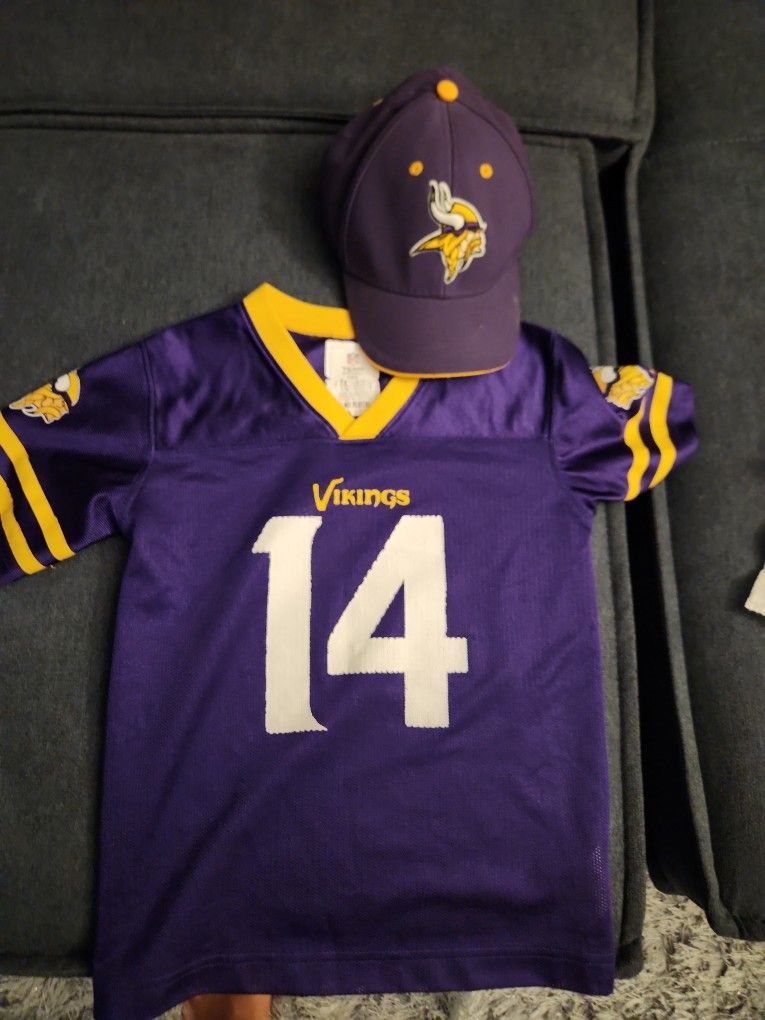 Kids Vikings Jersey And Hat