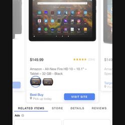 Amazon Fire 10.1 Tablet  Reader