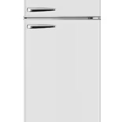 24 in. 12 cu. ft. Retro Top Freezer Refrigerator Milkshake White, Frost Free, Energy Star