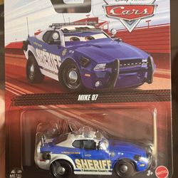 Disney Pixar Cars Mike Sheriff Mike Die-Cast Mattel (JJW63) 1:55 Scale New 2026