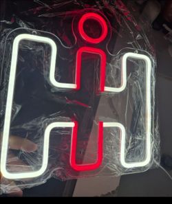 International Harvester - Dimmable Neon Wall Signs, IH Tractor Vehicle Neon Light, USB-Powered Decor for Farm, Bedroom, Man Cave, Bar, or Basement