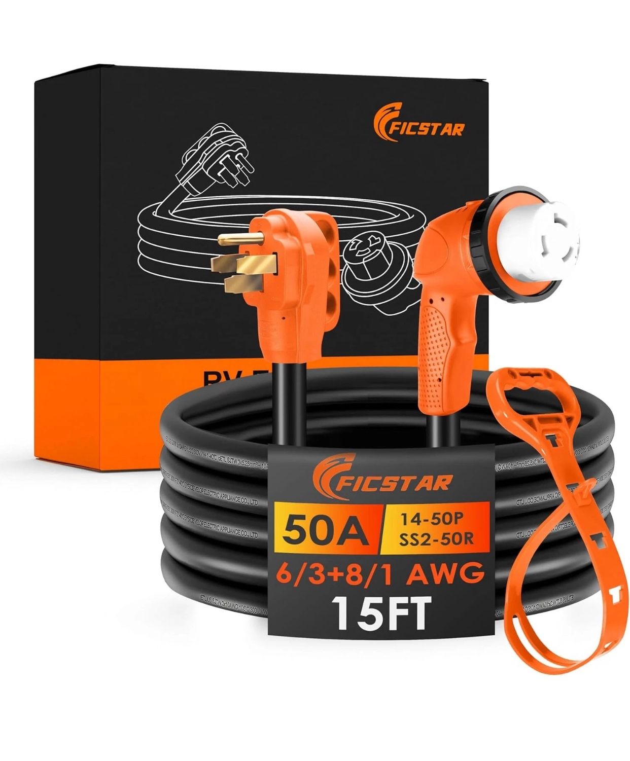 50A 15FT RV POWER CHORD